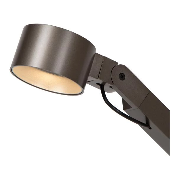 Lucide Premium OGDEN - Lampe de bureau - LED 3 StepDim - 1x7W 3000K - Fer gris - détail 1